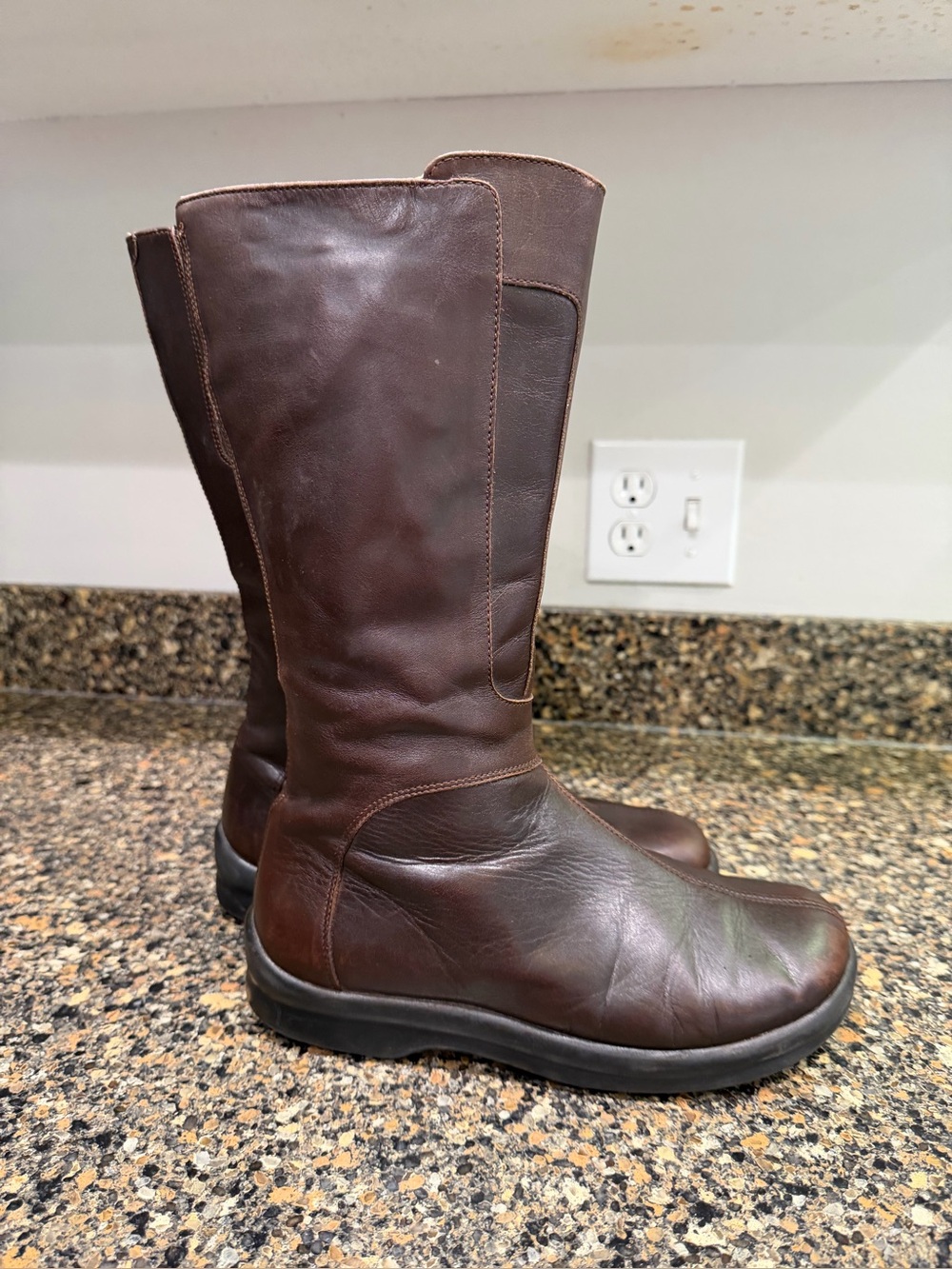 Birkenstock footprints 37 Brown Leather Tall Boots - Classic